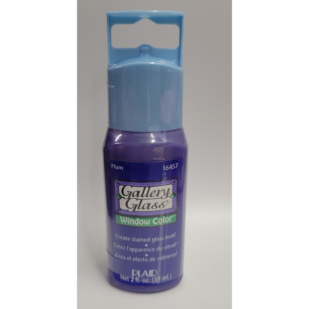 Plaid Gallery Glass Window Color Plum 16457 Stained Glass Paint‎ 2oz New